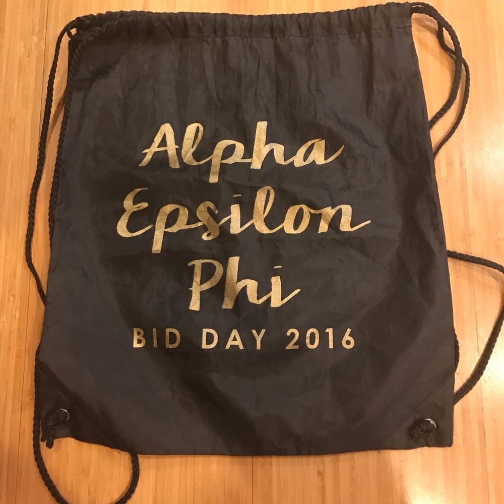 Alpha Epsilon Phi (AEPhi) Bid Day Drawstring Bag